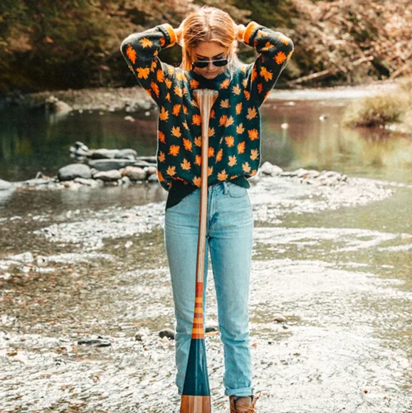 NEW The Big Fall Leaf Cozy Sweater - Picture 1 of 6